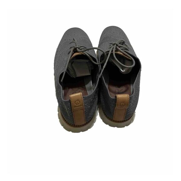 Cole Haan Mens Size 8.5 Gray Knit Wingtip Oxford Shoes - Picture 2 of 4